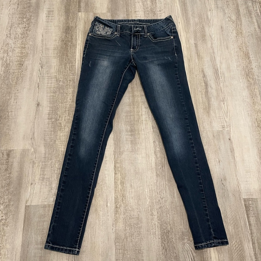 Dark Wash Bedazzled Jeans